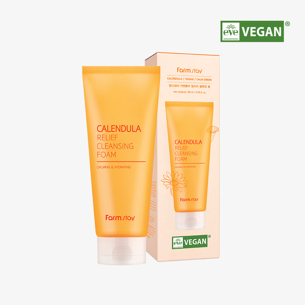 FARMSTAY CALENDULA RELIEF CLEANSING FOAM