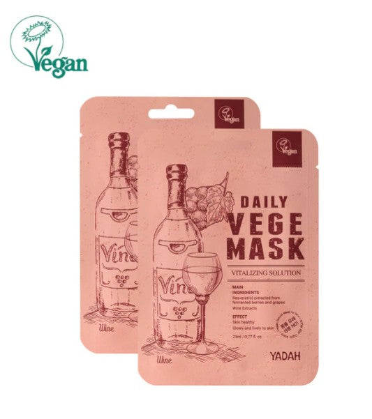 YADAH DAILY VEGE MASK-WINE 1EA