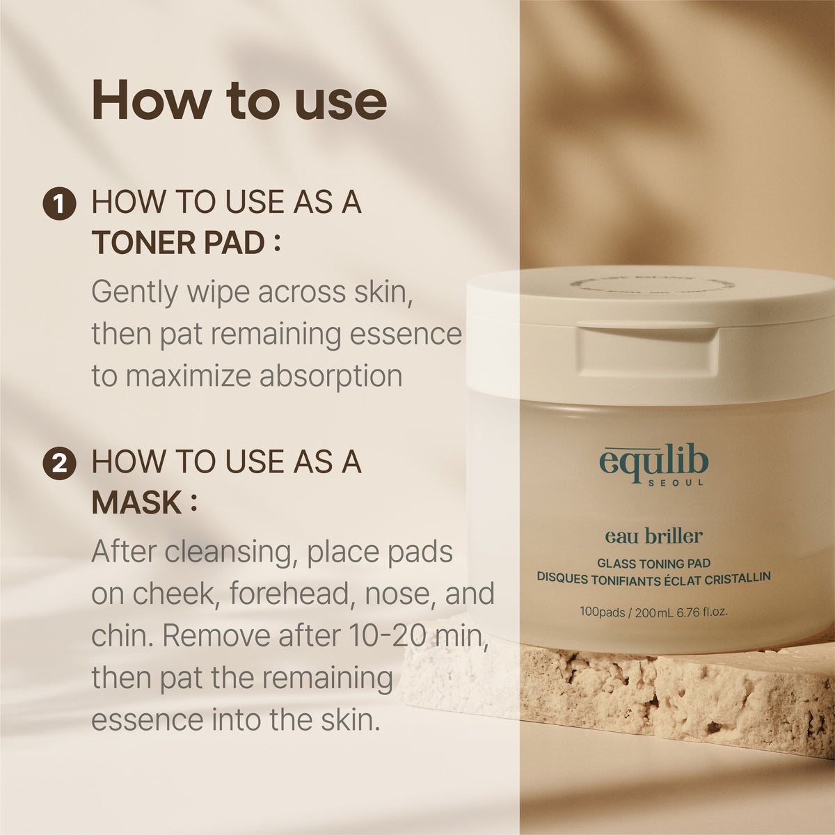 equlib EAU BRILLER PAD (100 EA)