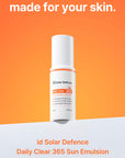 idPLACOSMETICS SOLAR DEFENSE DAILY CLEAR 365 SUN EMULSION SPF50+/ PA++++