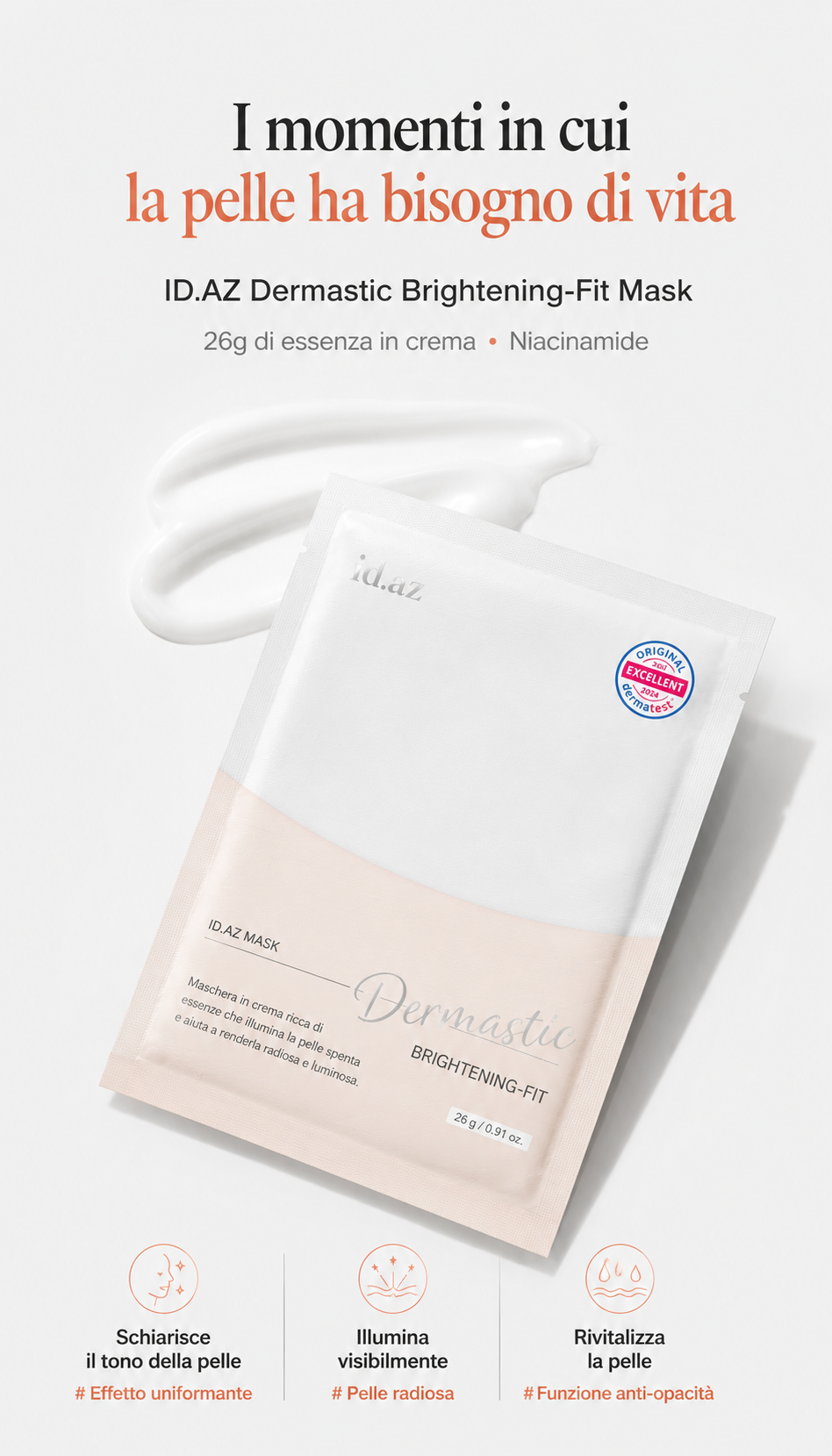 ID.AZ DERMASTIC BRIGHTENING-FIT MASK (1ea)