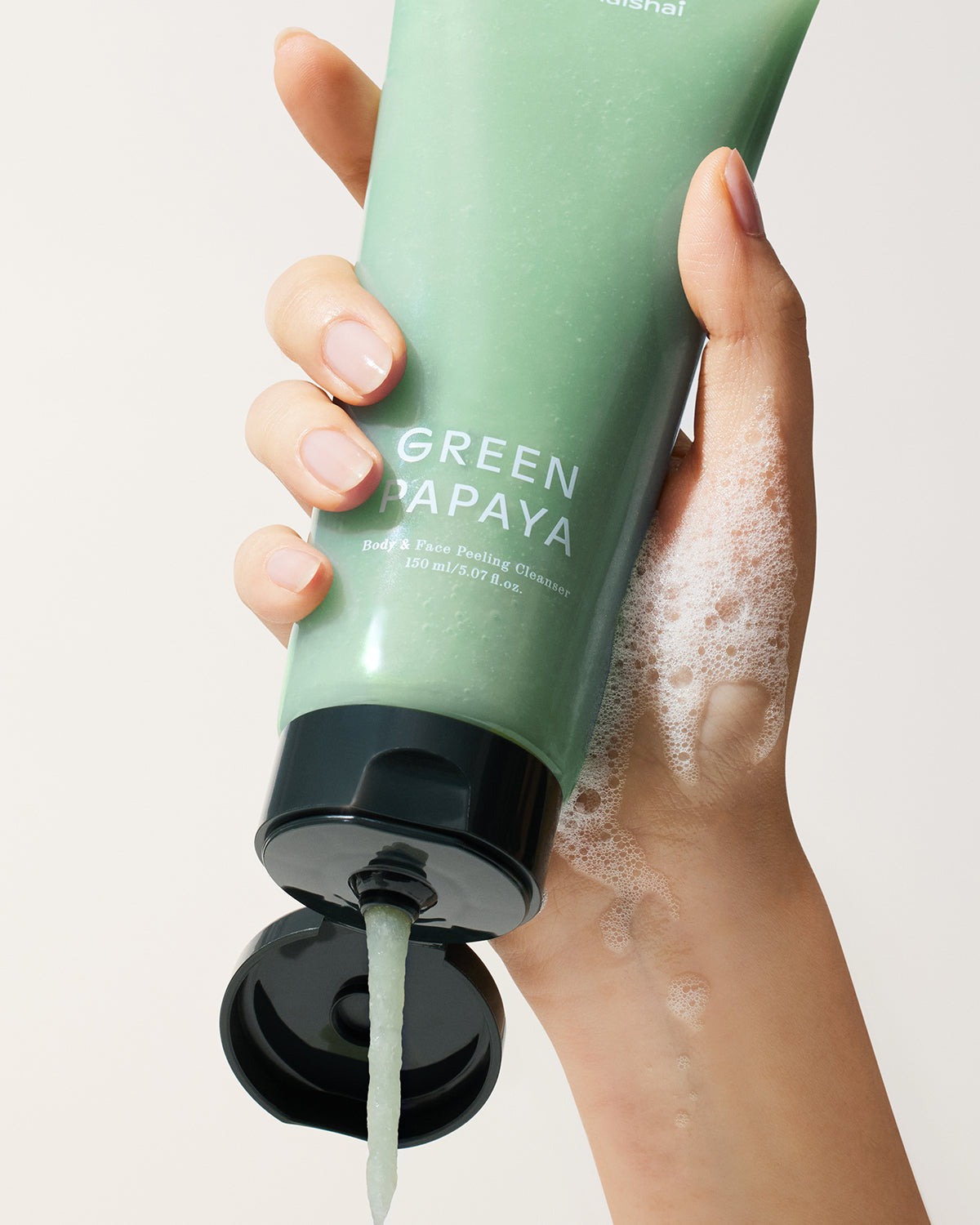shaishaishai GREEN PAPAYA Body&amp;Face Peeling Cleanser