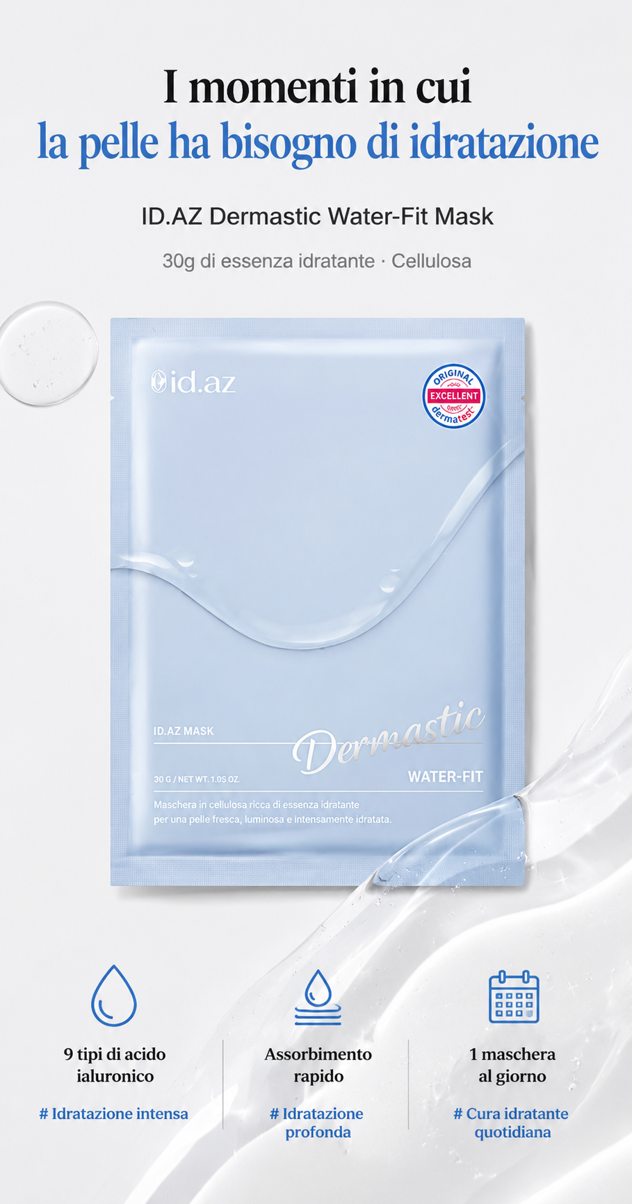 ID.AZ DERMASTIC WATER-FIT MASK (1ea)