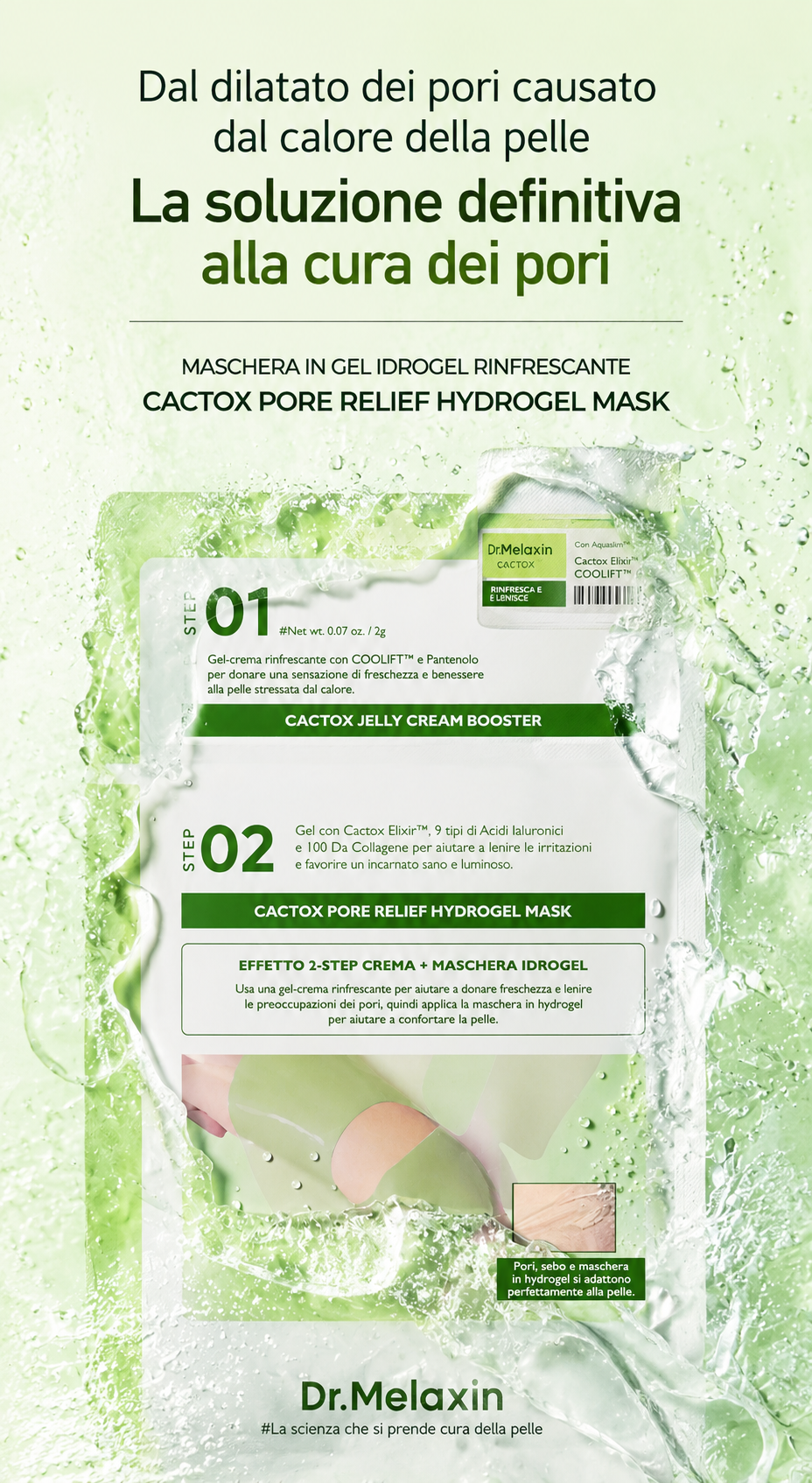 Dr.Melaxin Cactox Pore Relief Jelly Cream Hydrogel Mask