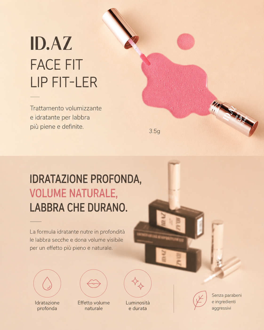 ID.AZ FACE FIT LIP FIT-LER per labbra voluminose