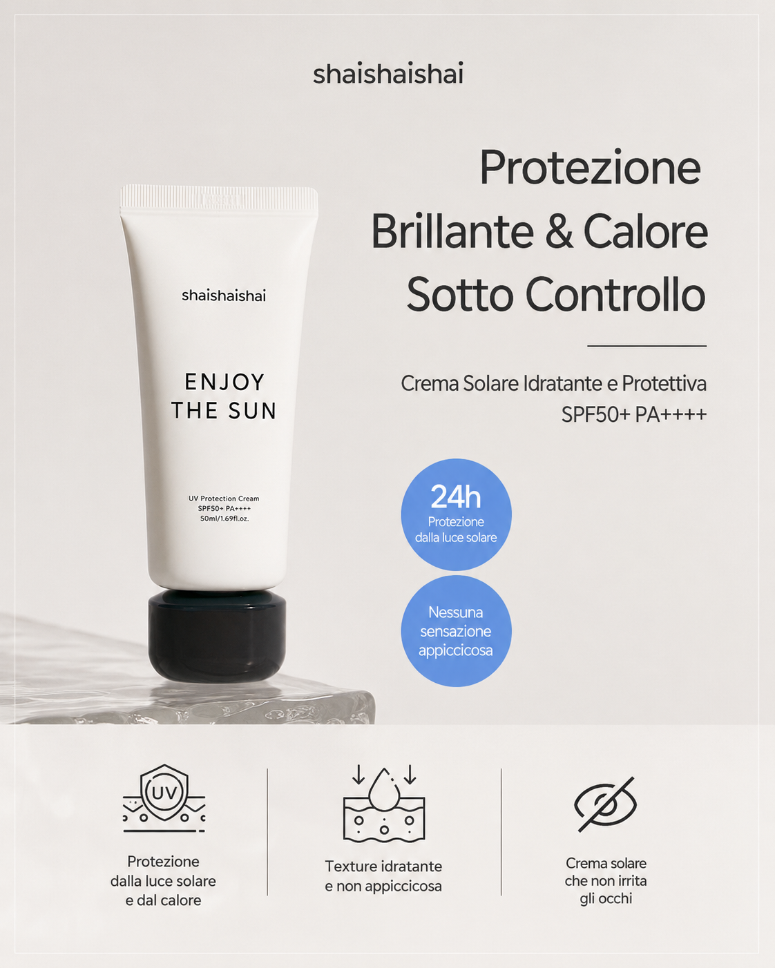 shaishaishai ENJOY THE SUN UV Protection Cream SPF50 PA++++
