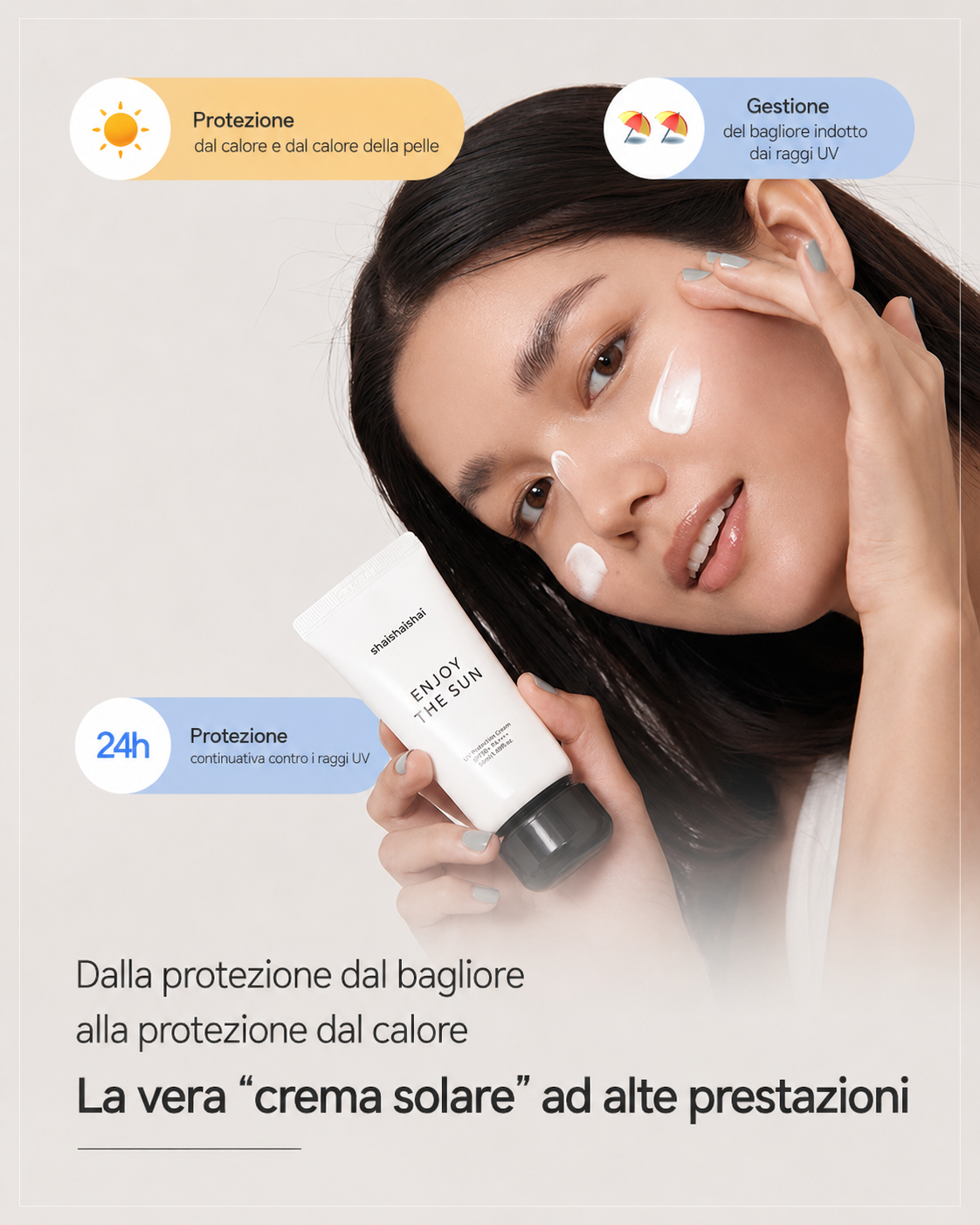 shaishaishai ENJOY THE SUN UV Protection Cream SPF50 PA++++