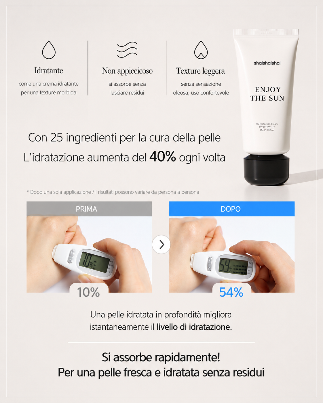 shaishaishai ENJOY THE SUN UV Protection Cream SPF50 PA++++