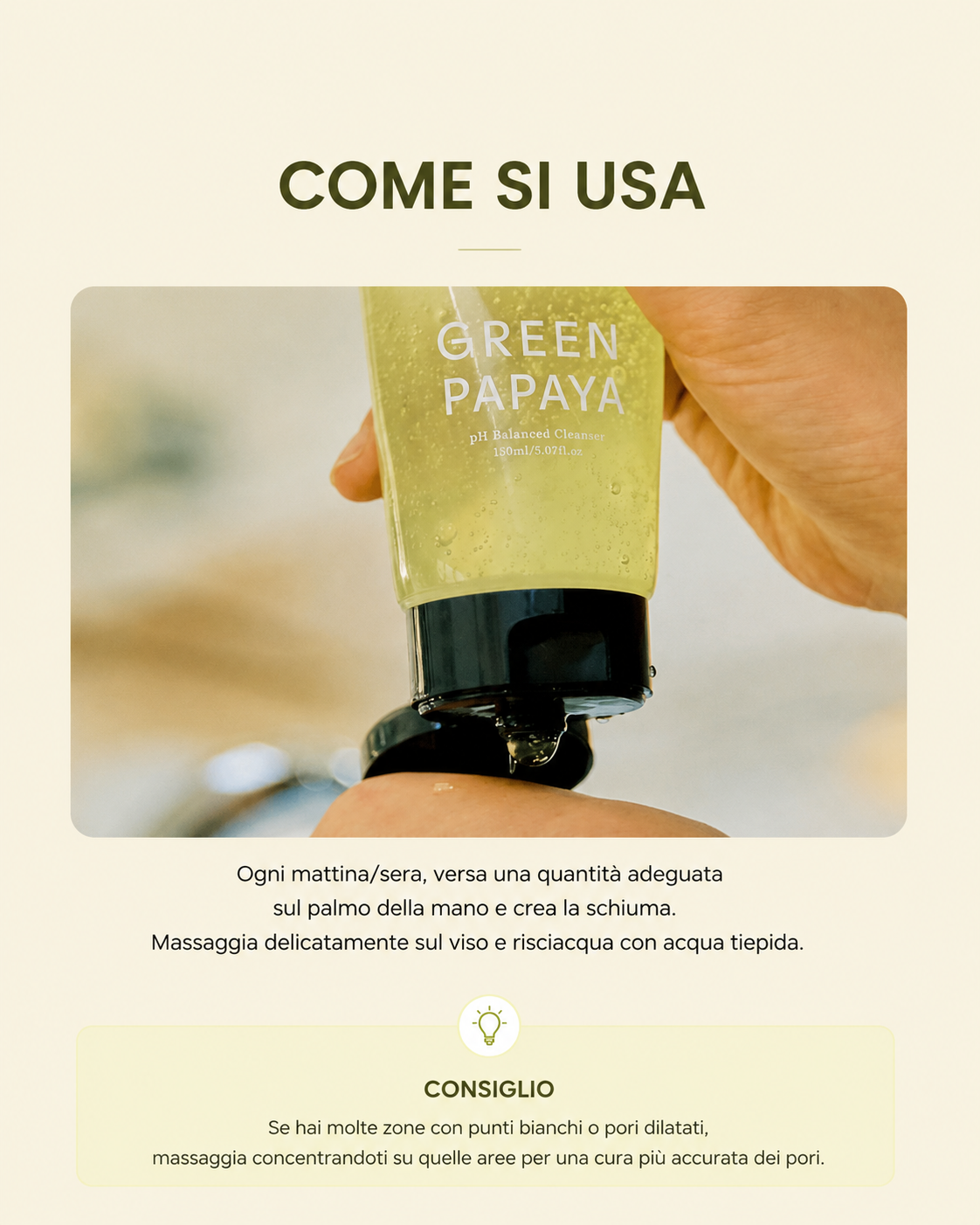 shaishaishai GREEN PAPAYA pH Balanced Cleanser