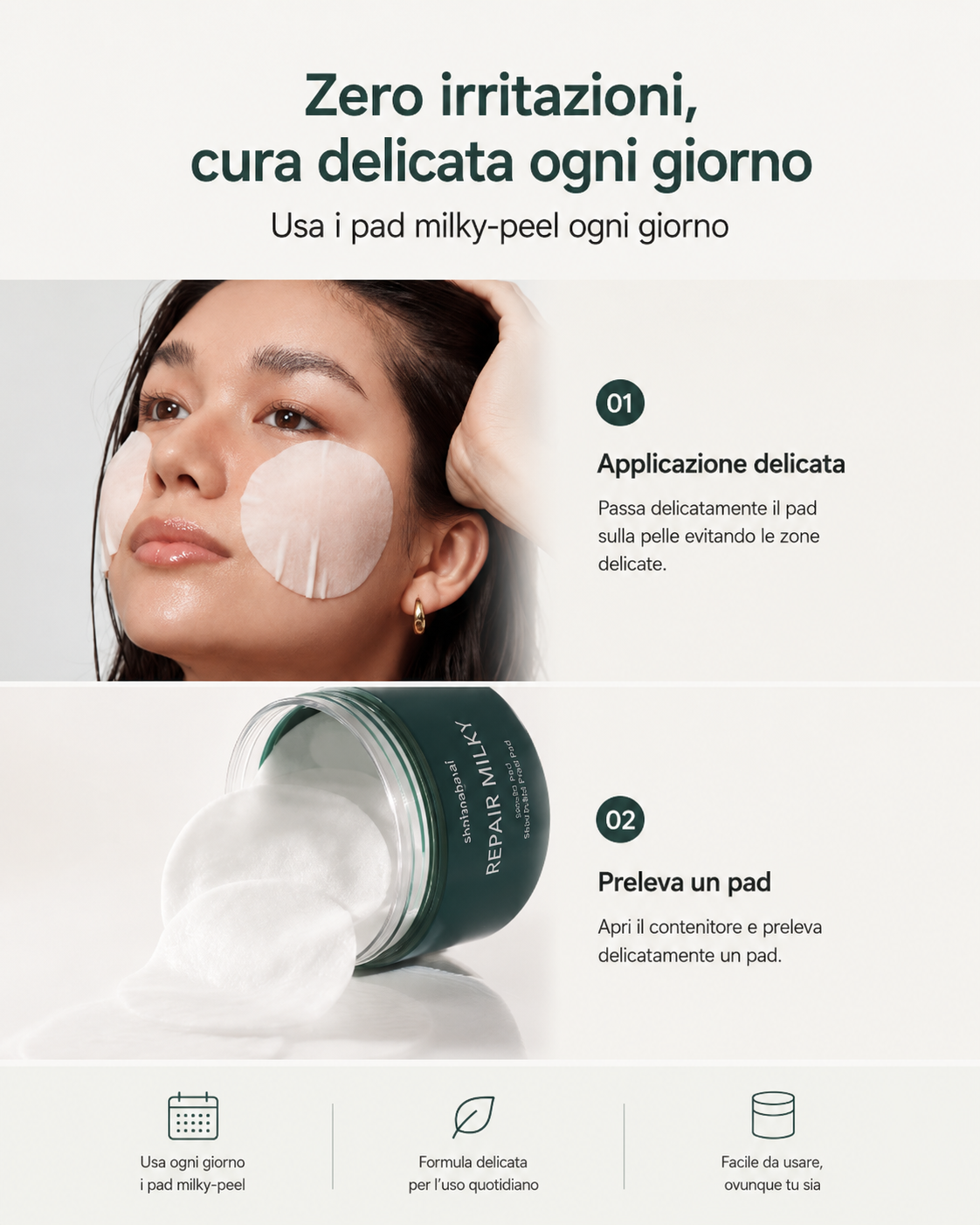 shaishaishai REPAIR MILKY Skin Peel Pad 60pads