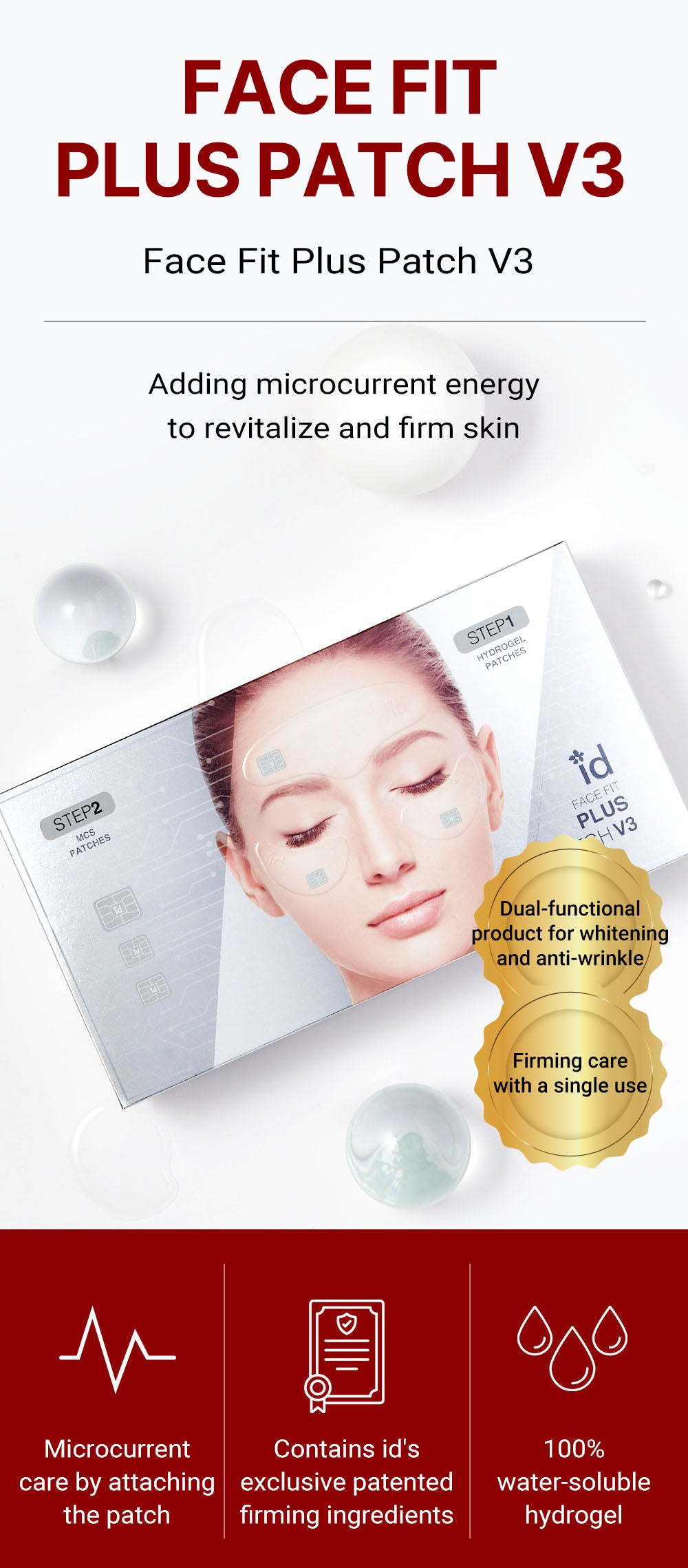 idPLACOSMETICS FACE FIT PLUS PATCH V3 (4 pezzi)